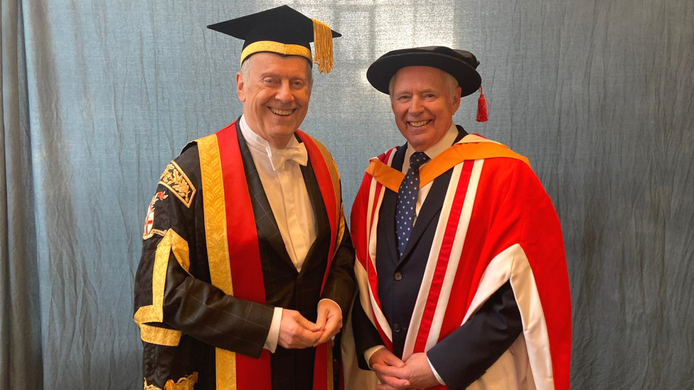 Dr Brandreth and Nick Owen