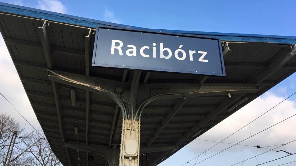 Raciborz train station, where Rudy left for the UK