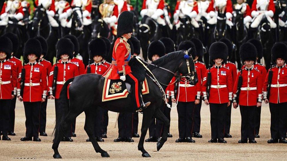 Thousands have gathered to watch King Charles at the birthday parade