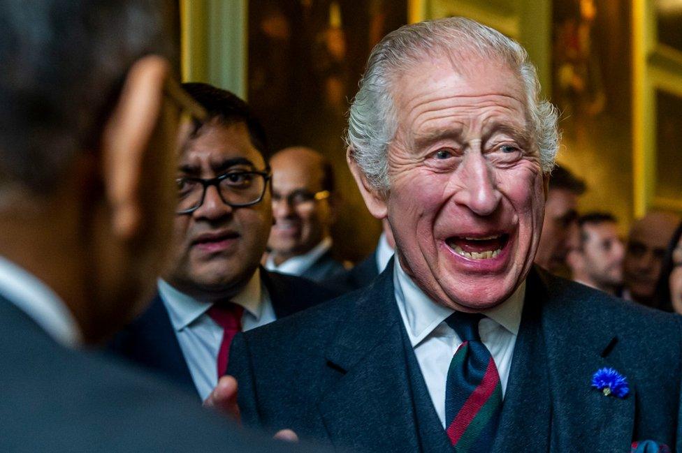 King Charles hosts a reception to celebrate British South Asian communities at the Palace of Holyroodhouse in Edinburgh