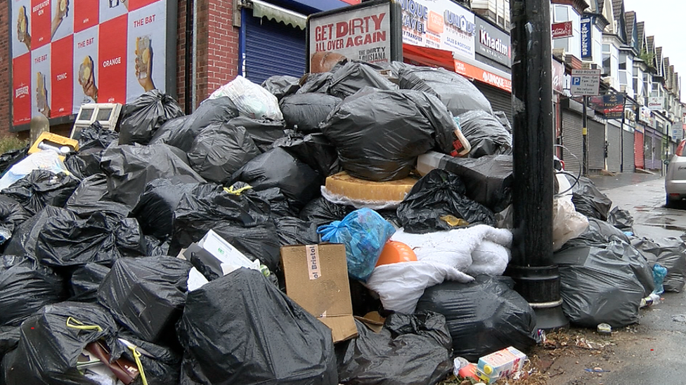 Pile of rubbish on Stratford Road, Sparkhill