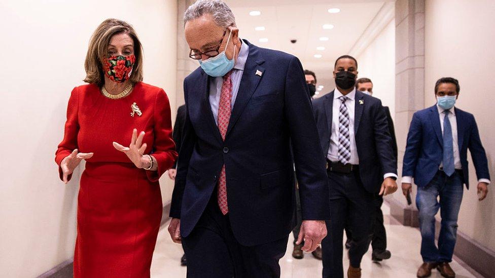 Speaker of the House Nancy Pelosi and Senate Majority Leader Chuck Schumer