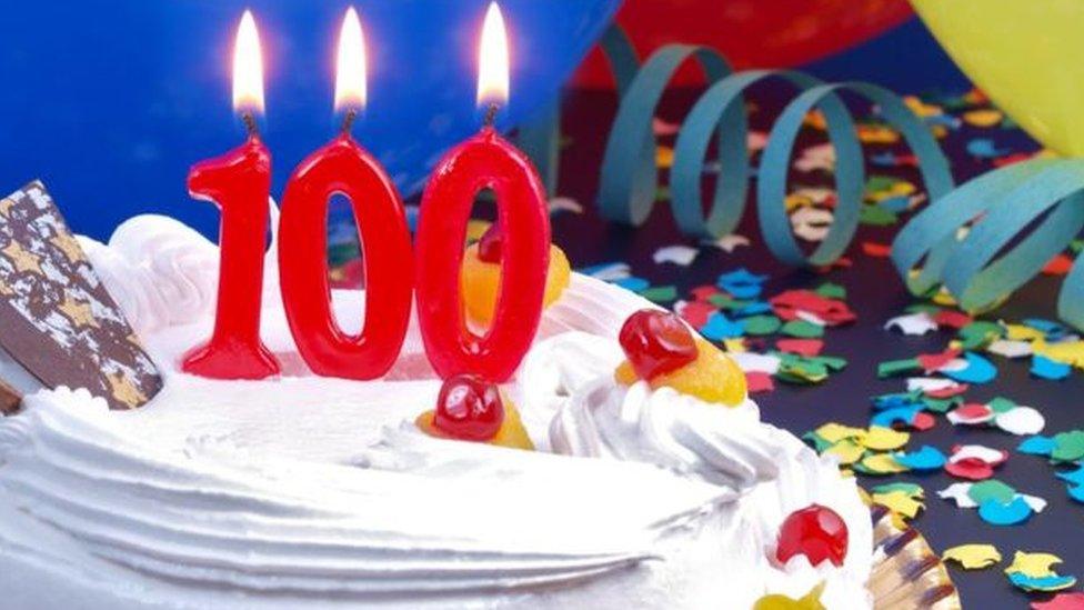 100th birthday cake