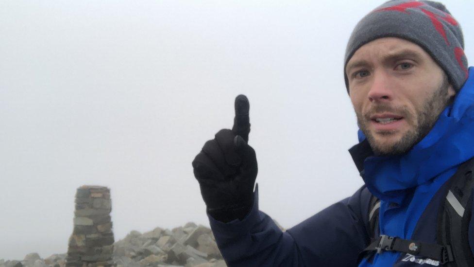 Joe Giddens on Scafell Pike