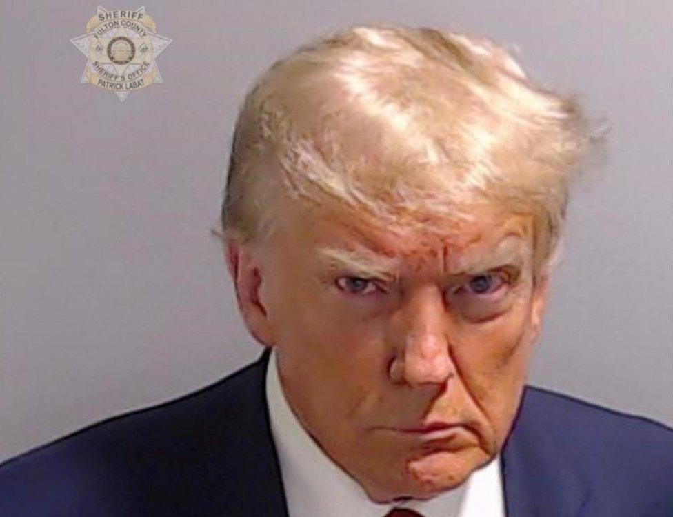 Mugshot of Donald Trump