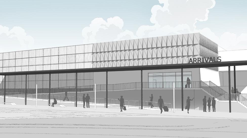 Artist's impression of new terminal