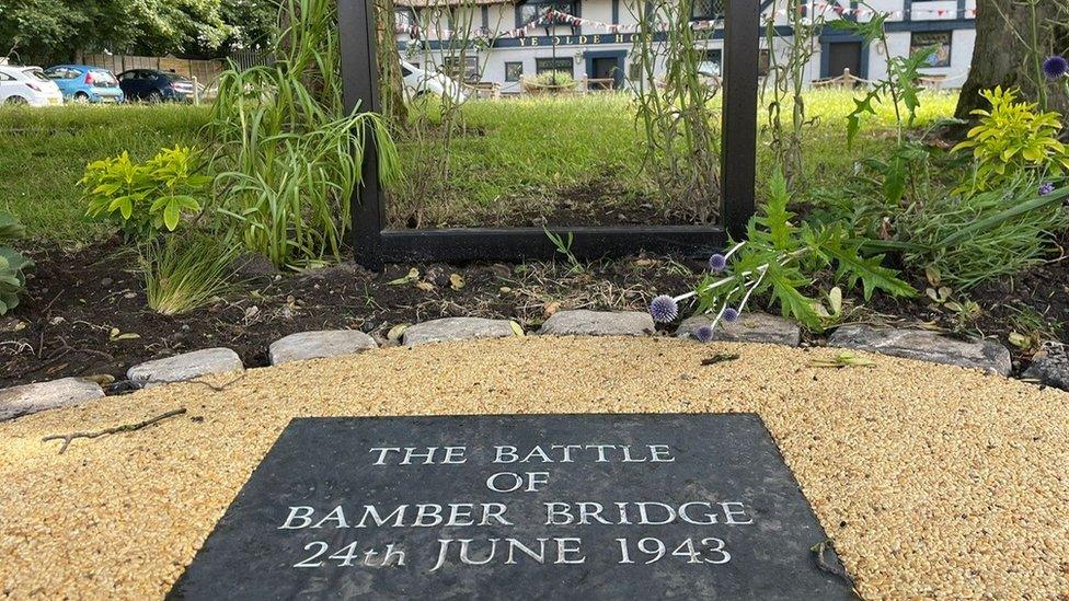 Memorial to Battle of Bamber Bridge