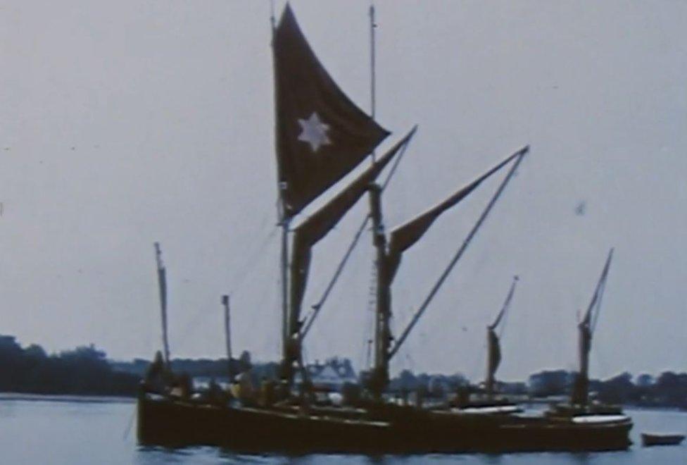 Barge off the Essex coast