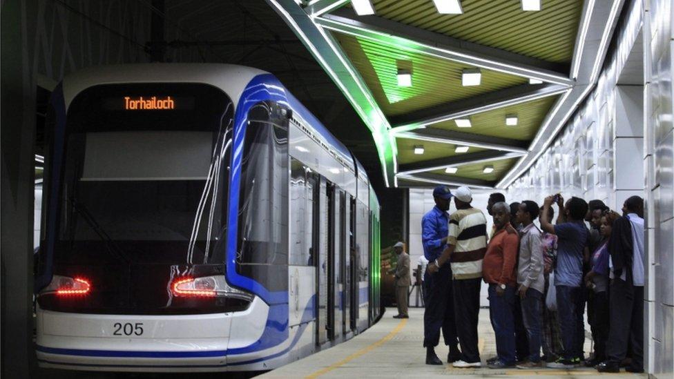 Ethiopia inaugurates sub-Saharan Africa's first light rail system in the capital Addis Ababa