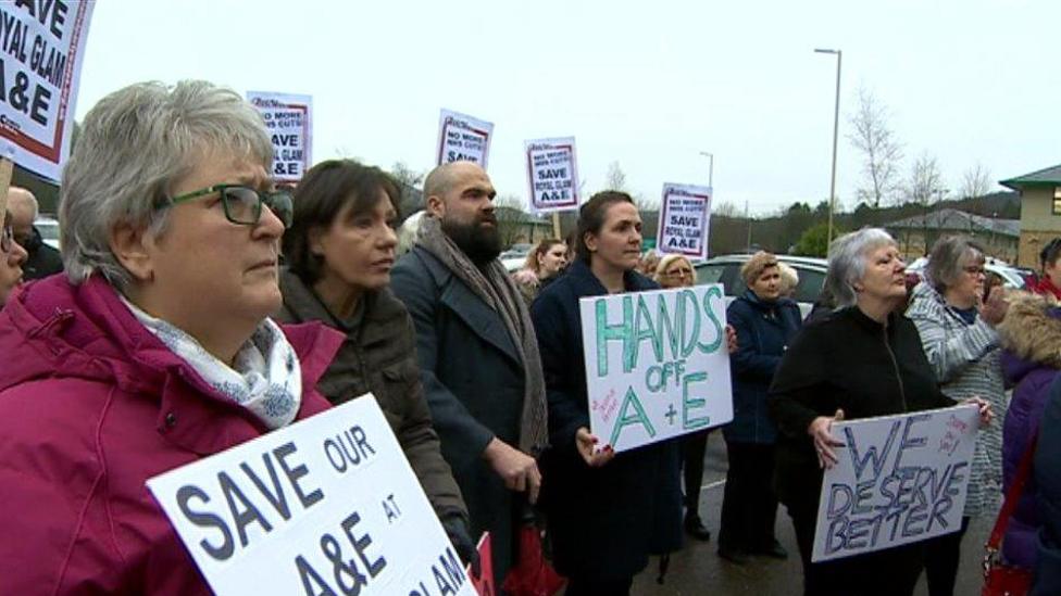 Royal Glamorgan protest