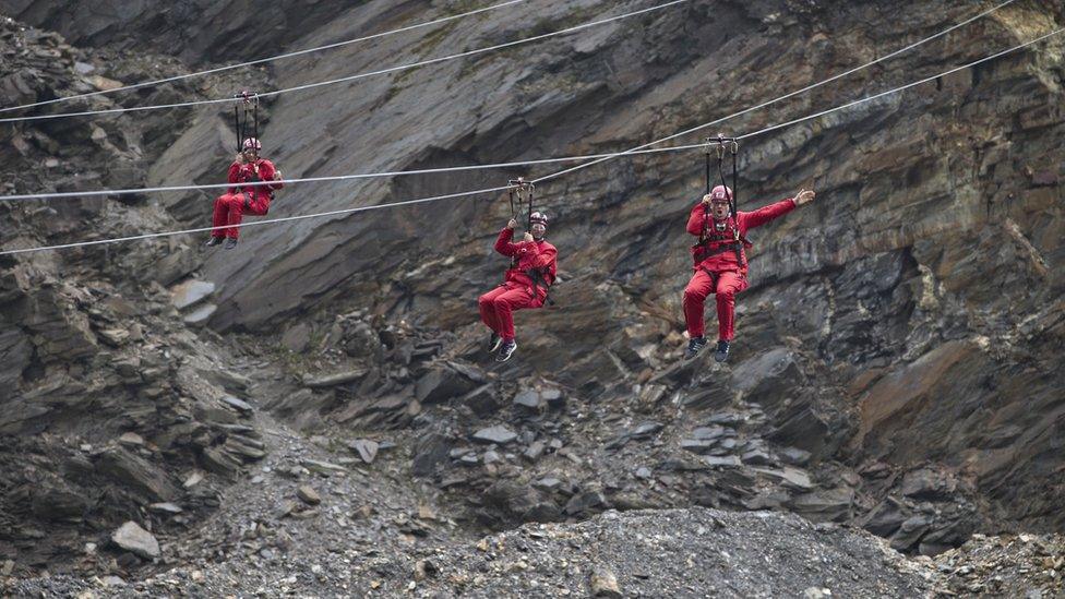 Penrhyn Quarry zip wire