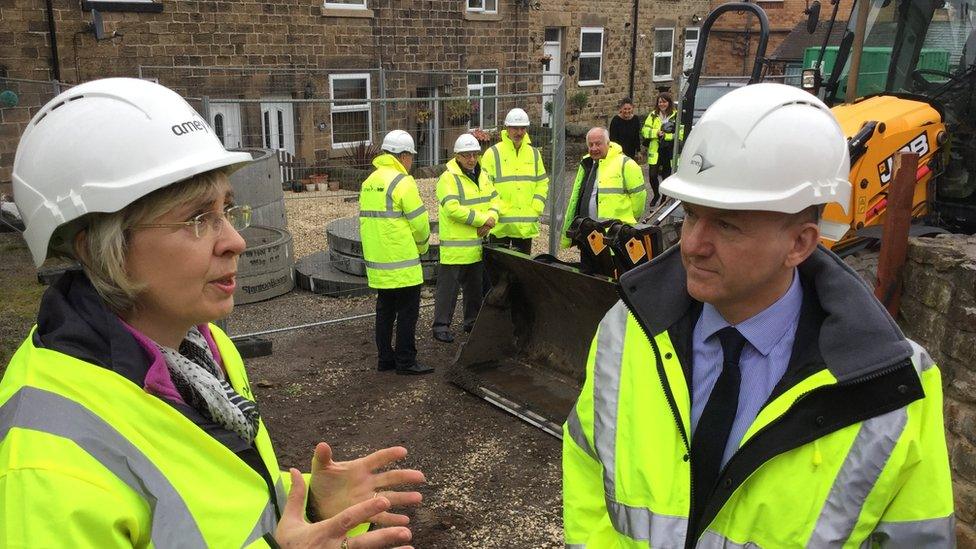 Councillor Julie Gledhill and Jim Fletcher