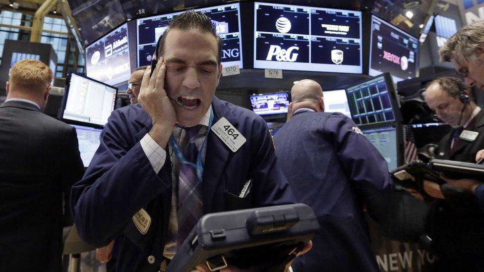 Trader shouting at NYSE