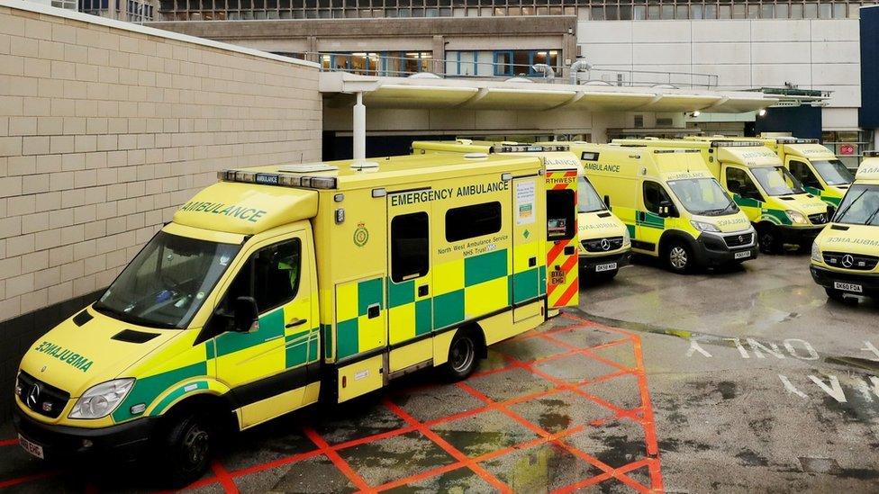 North West Ambulance Service ambulances