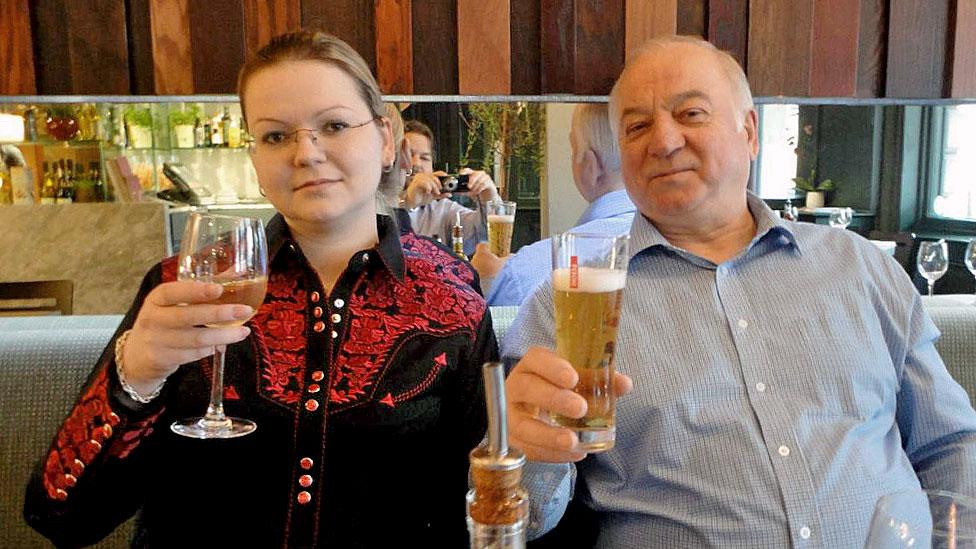 Sergei and his daughter Yulia in restaurant