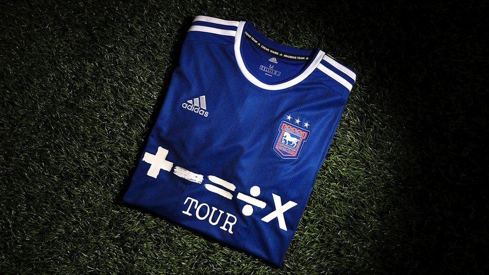 The new Ipswich Town shirt for 2021/22