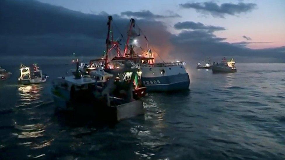 French and British fishing boats collide during scrap in English Channel over scallop fishing rights