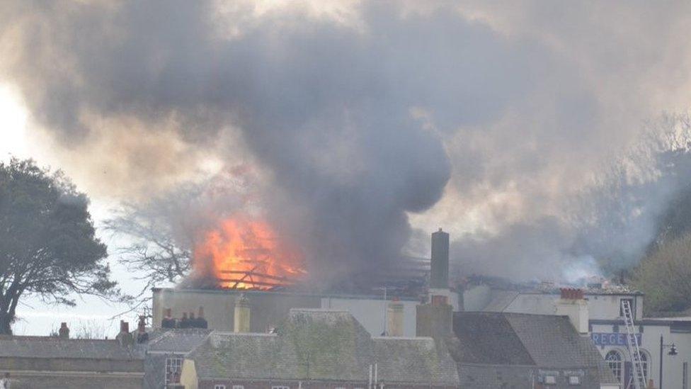 Lyme Regis cinema fire