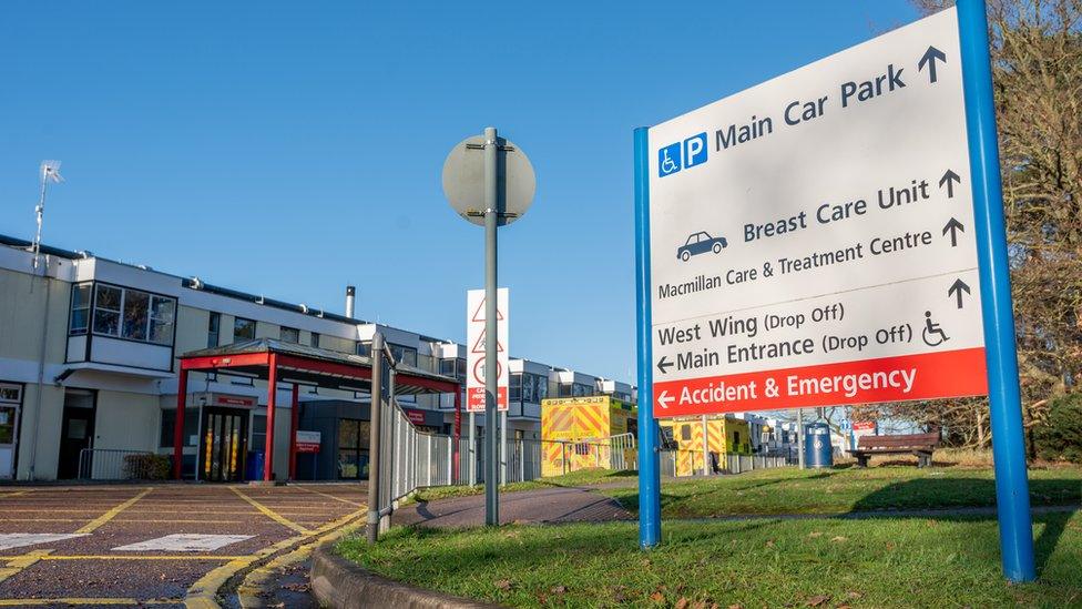 Queen Elizabeth Hospital in King's Lynn, Norfolk