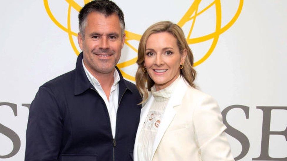 Kenny Logan and Gabby Logan