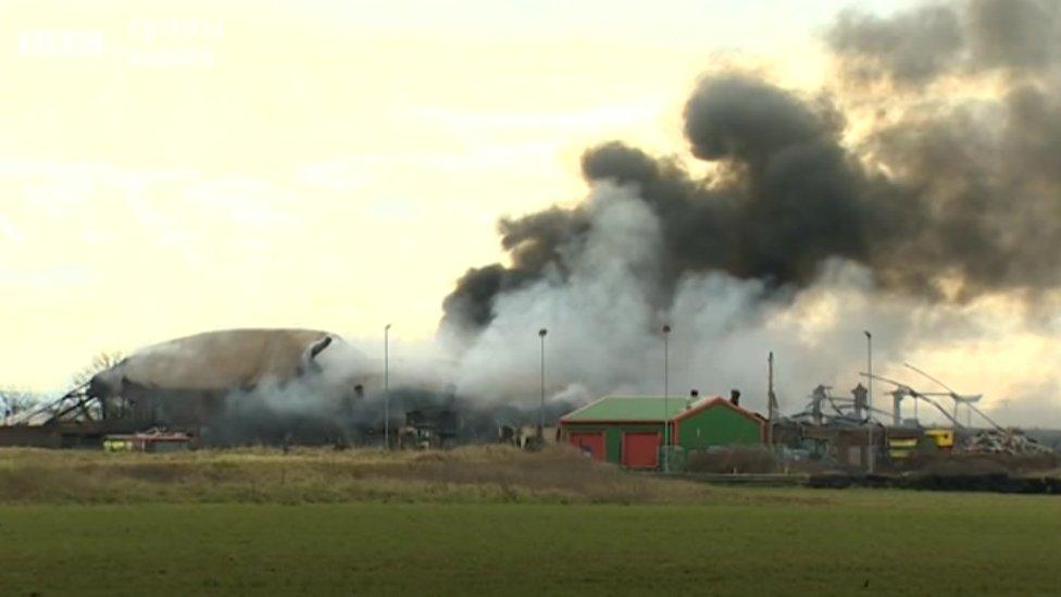 Fire at Llandow