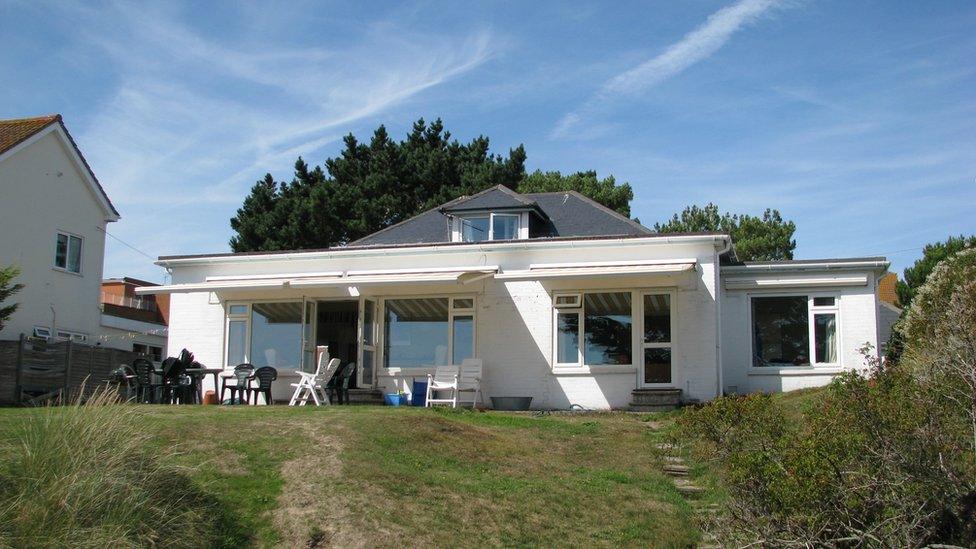 Tim Baldwin's former bungalow in Sandbanks