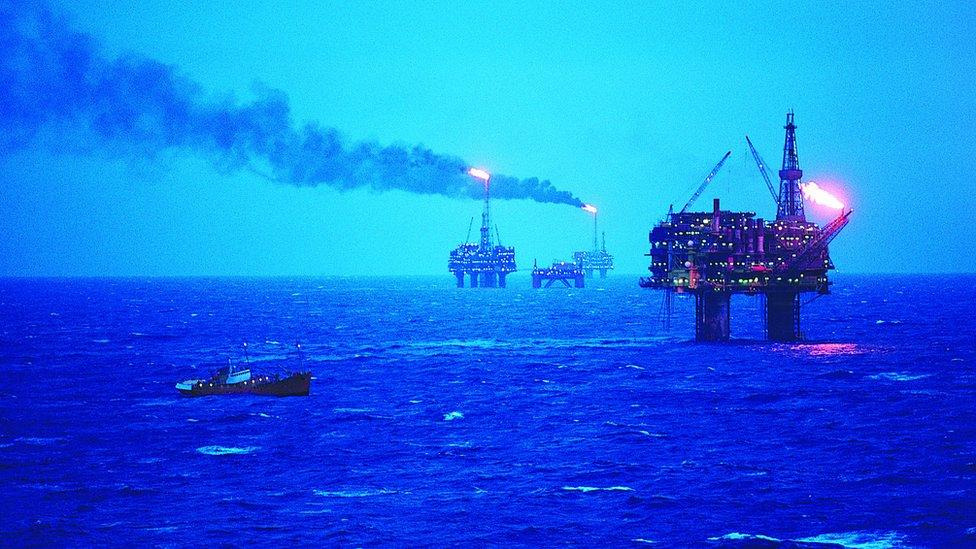 north sea oil platform