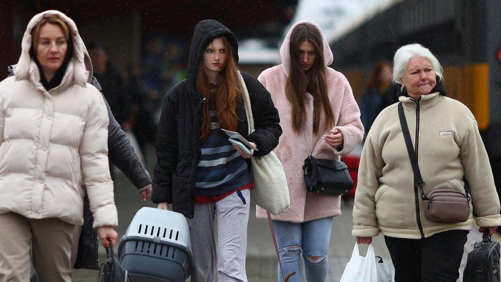 Ukrainian civilians in Poland