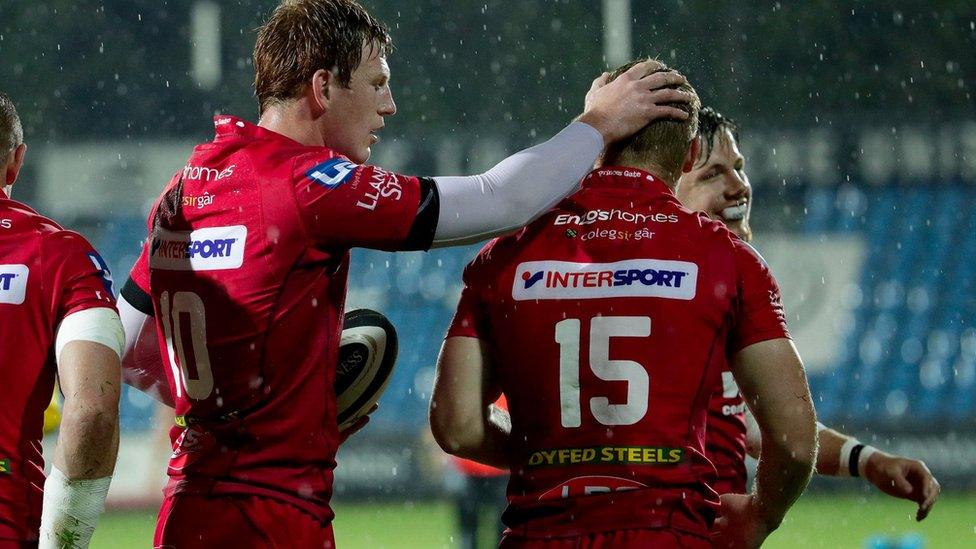 Scarlets celebrate