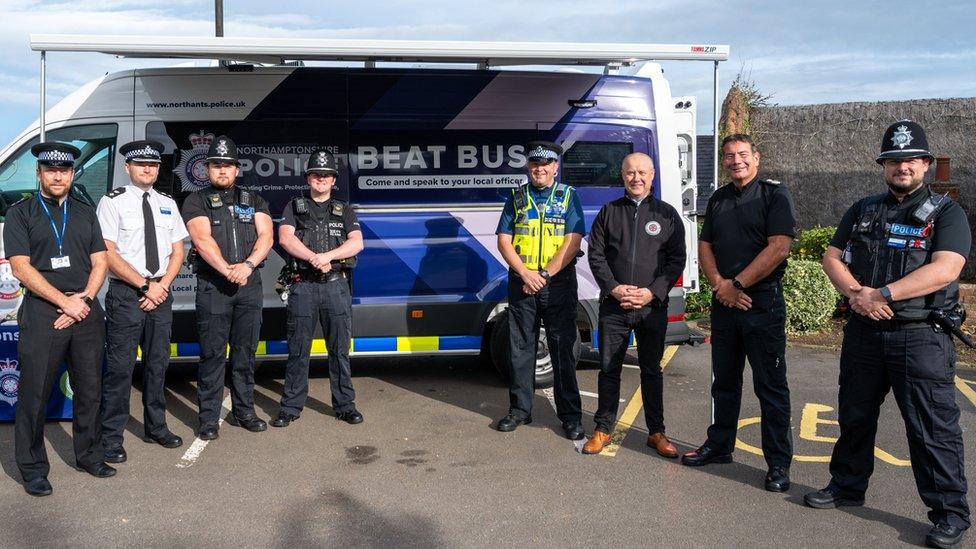 Northamptonshire Police beat bus