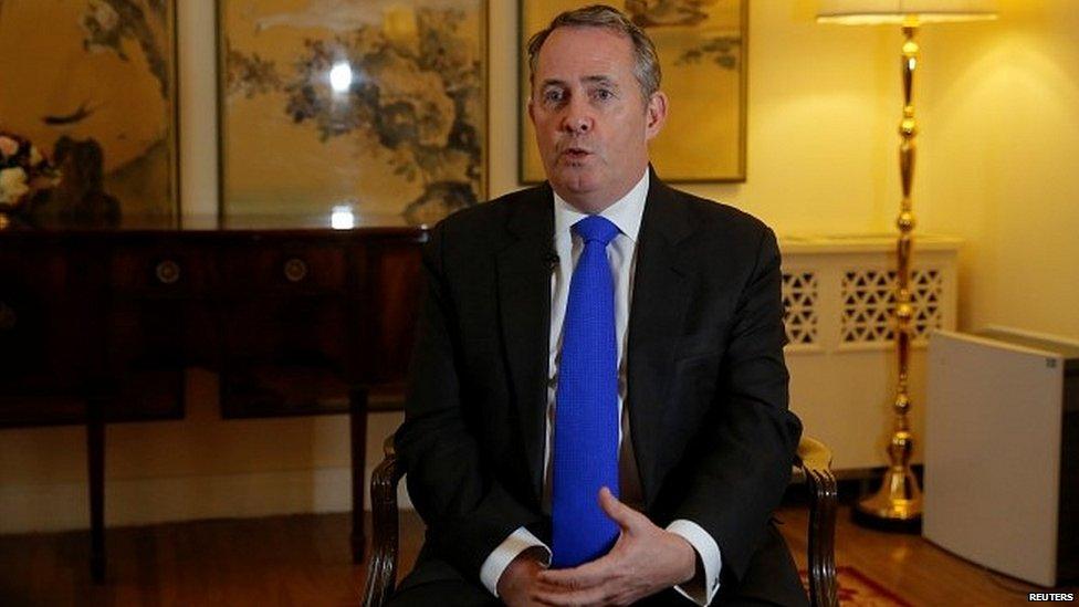 International Trade Secretary Liam Fox