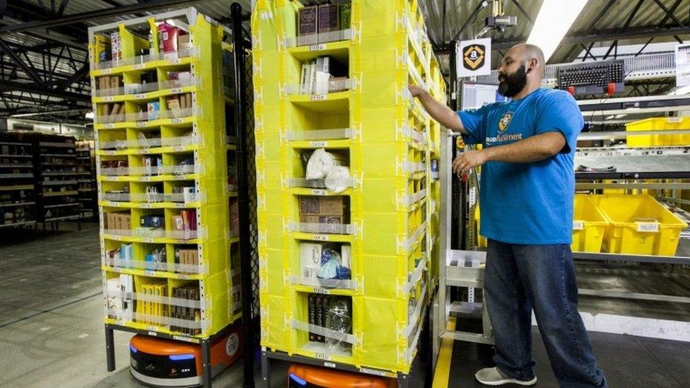 Amazon warehouse worker