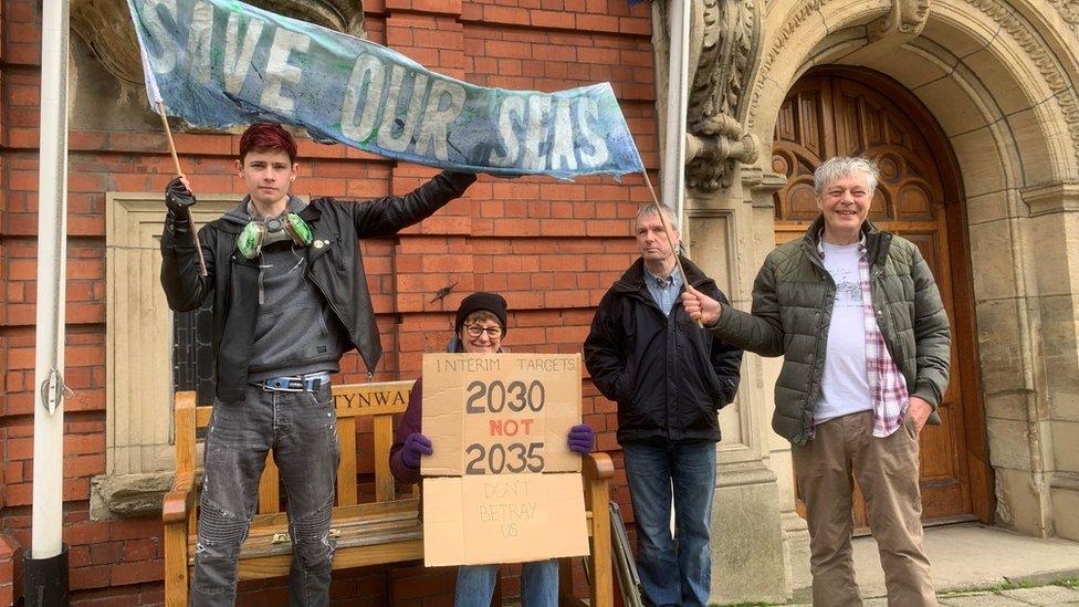 Extinction Rebellion protest Isle of Man