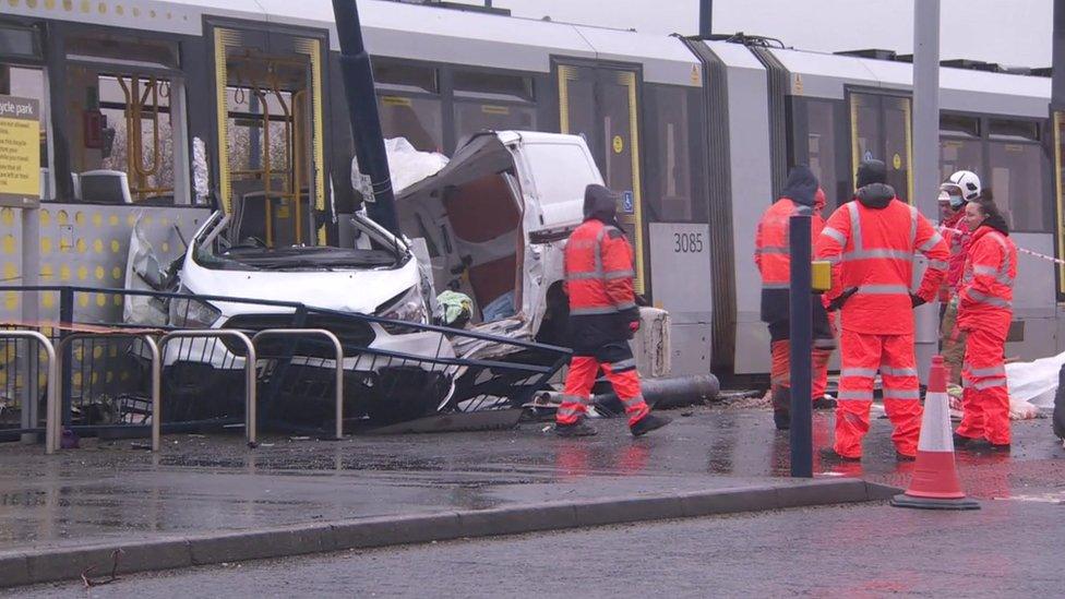 Tram crash