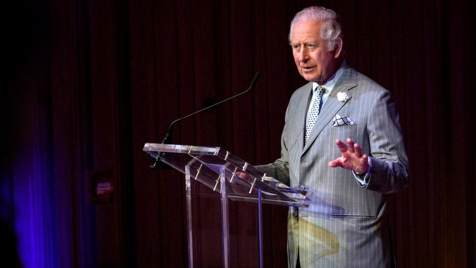 Prince Charles visits Trinity College at Oxford University in England