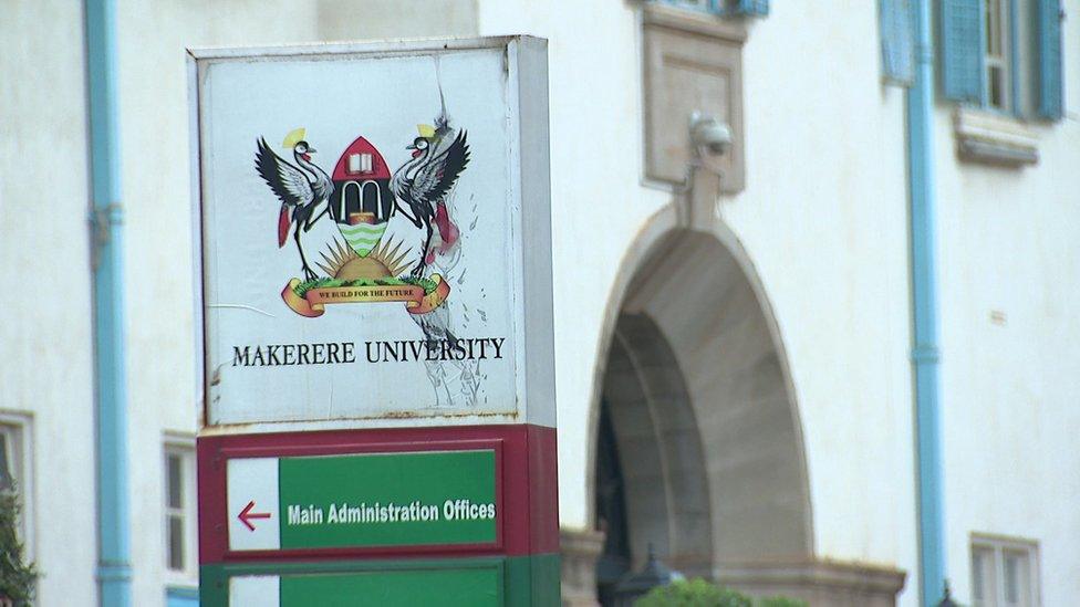 Makerere university sign