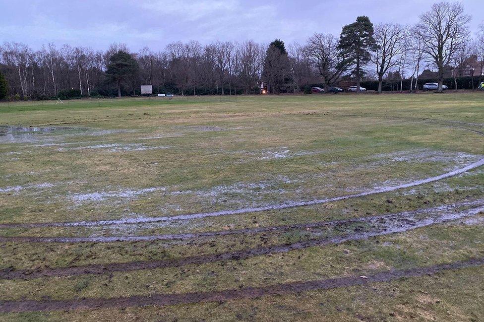 Paultons Cricket Club fire damage