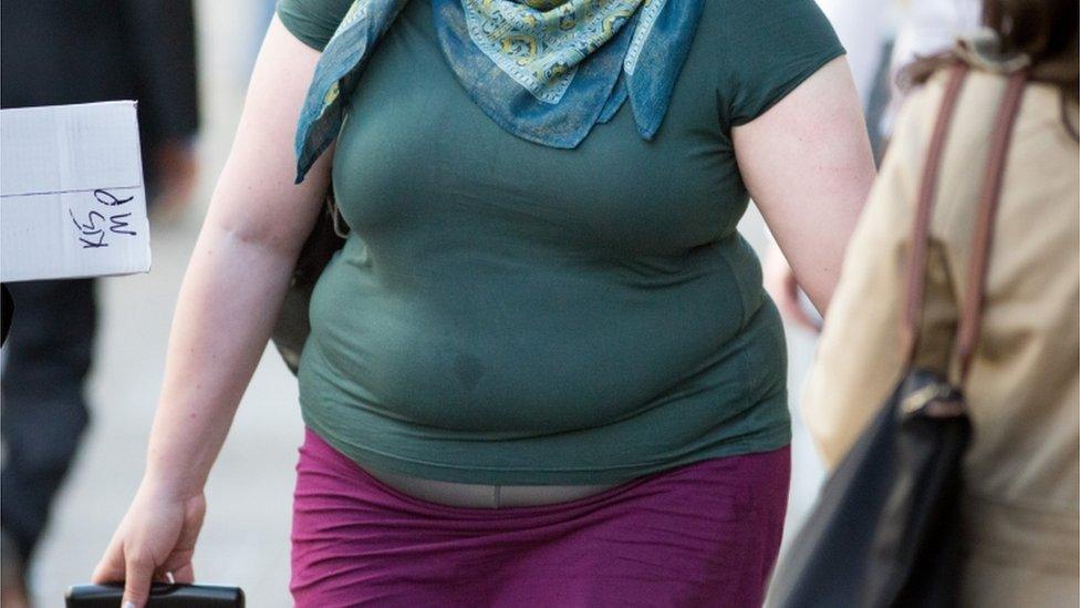 Obese woman