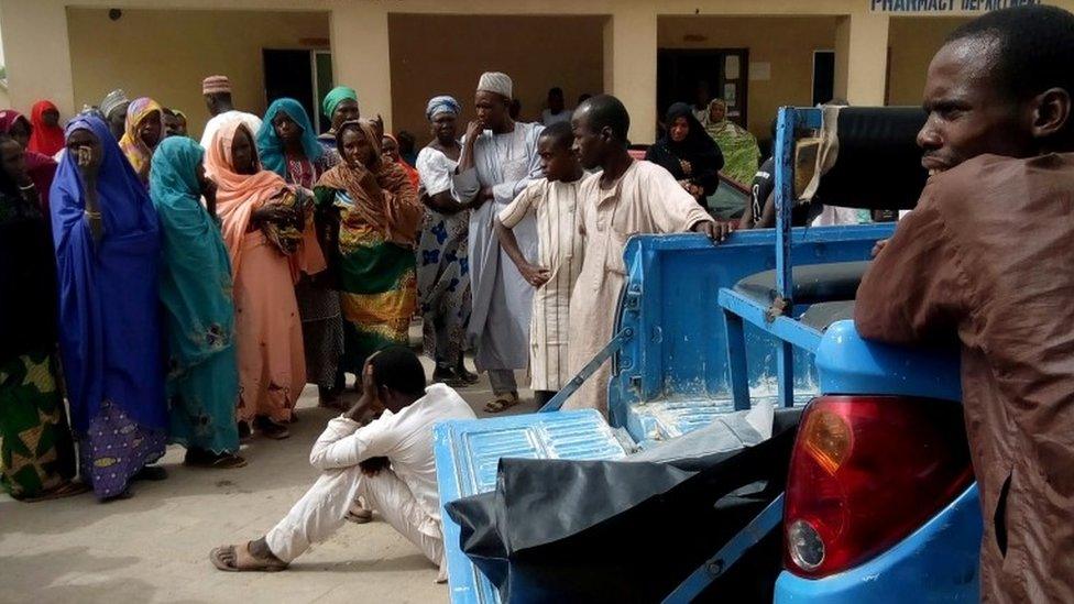 Aftermath of Boko Haram attack in Maiduguri