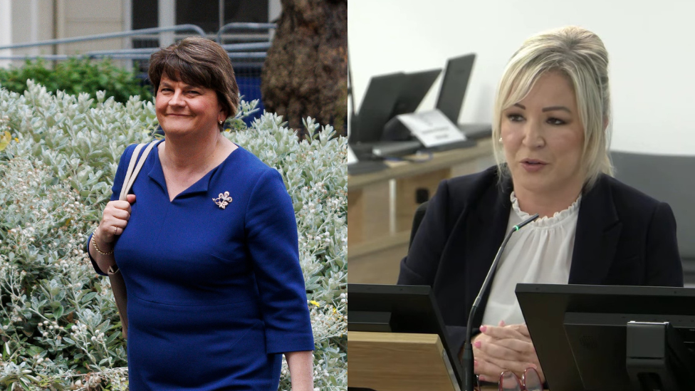 Arlene Foster and Michelle O'Neill