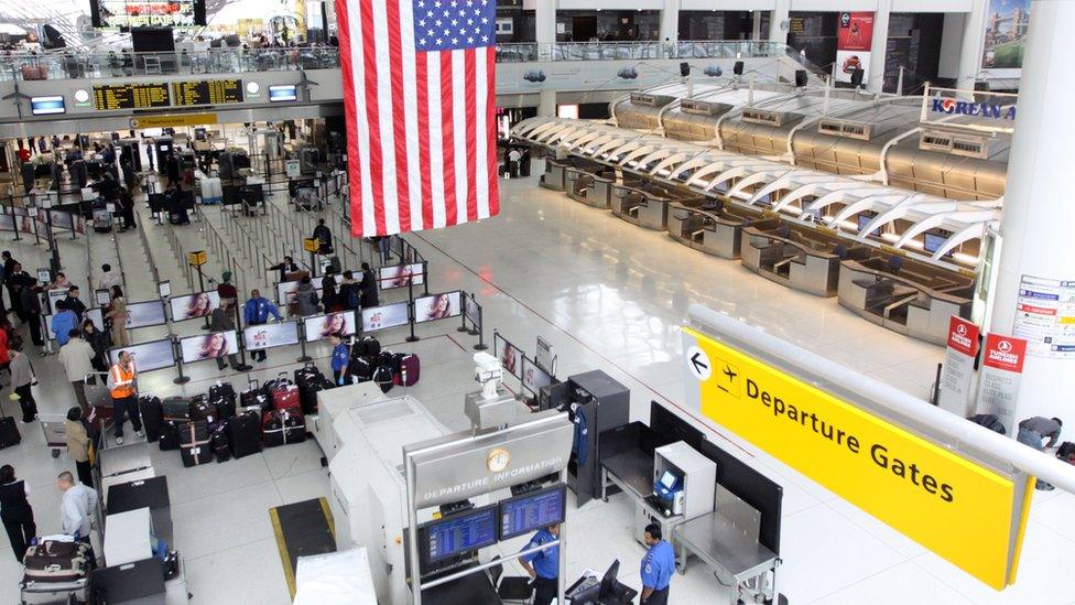 New York"s John F. Kennedy International Airport resumes some service after being closed due to Hurricane Sandy on October 31, 2012.