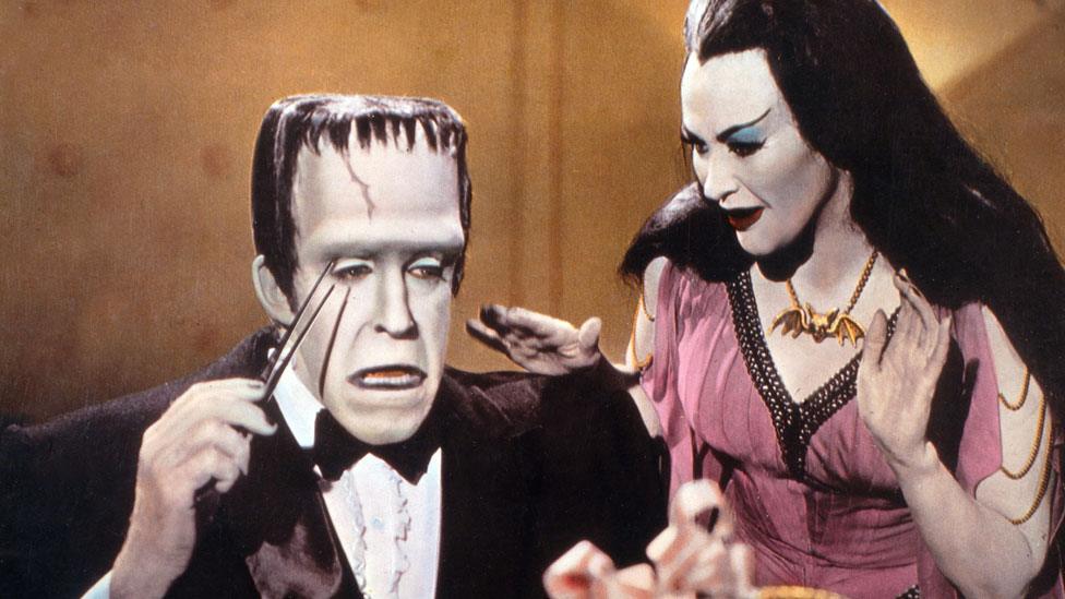 Fred Gwynne and Yvonne de Carlo