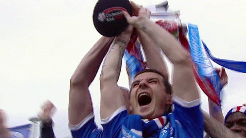 Rangers were Scottish champions but had mounting debts