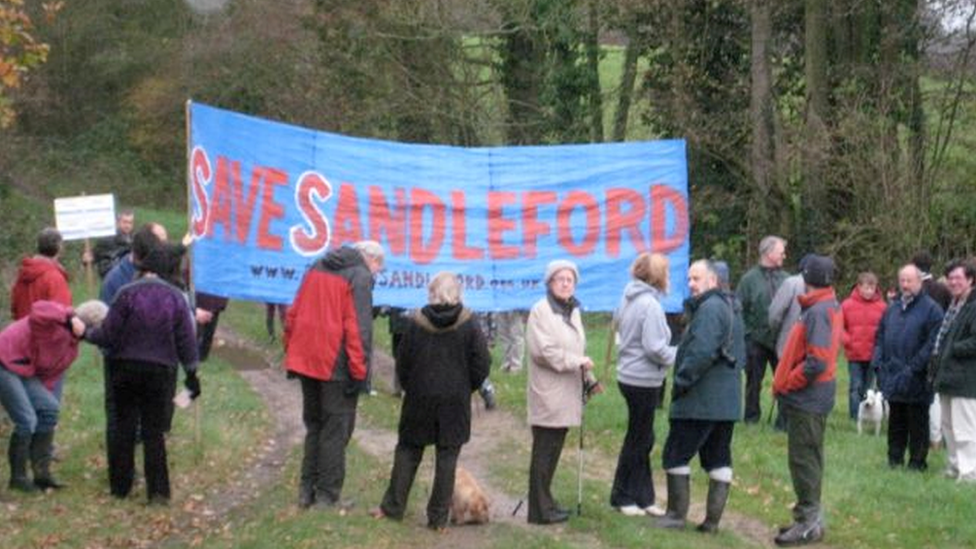 Sandleford protestors