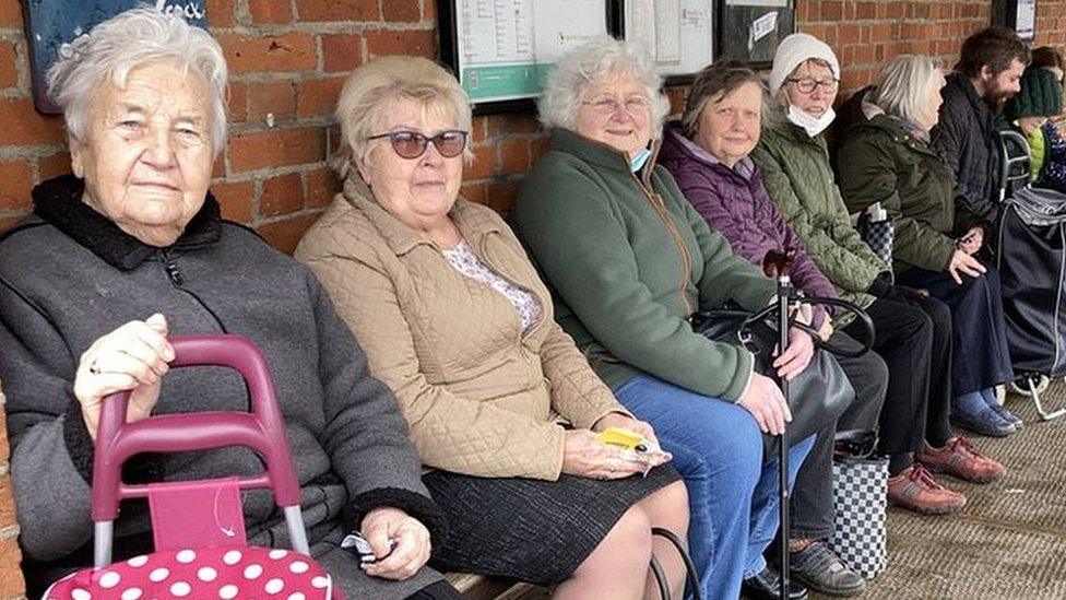 Bus passengers