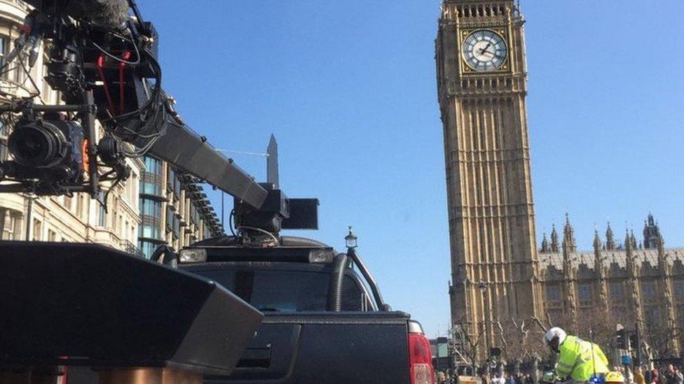 Matt LeBlanc in Parliament Square