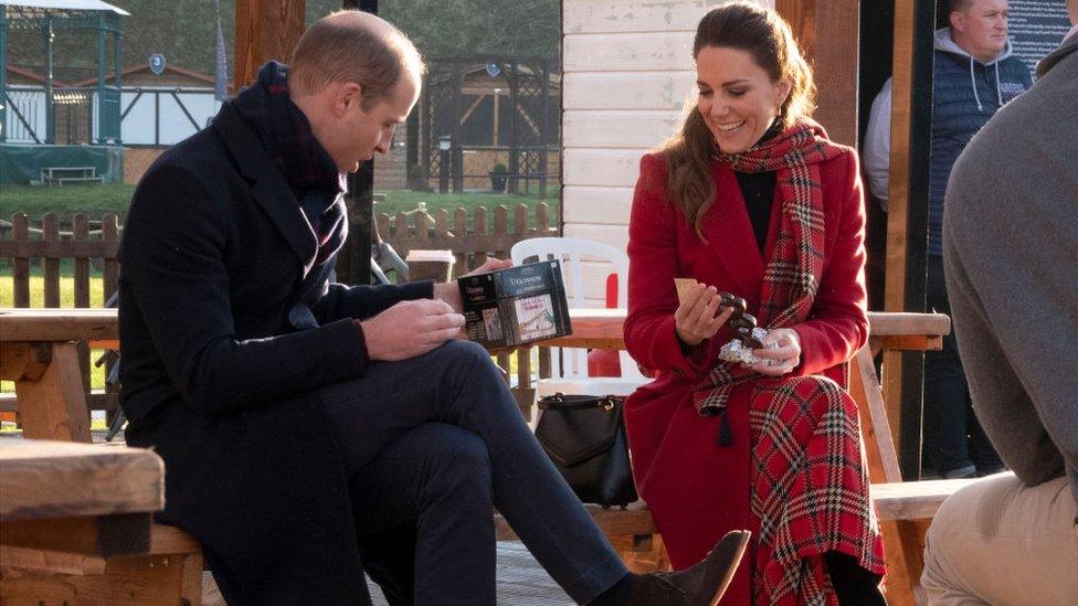 William and Kate swap secret Santa gits