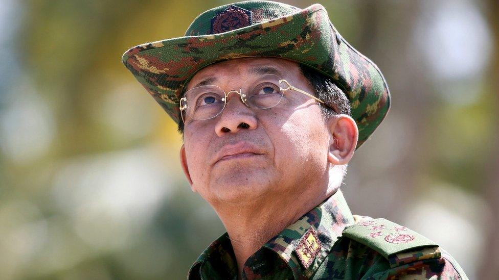 Myanmar's Commander-in-Chief Min Aung Hlaing in February 2018