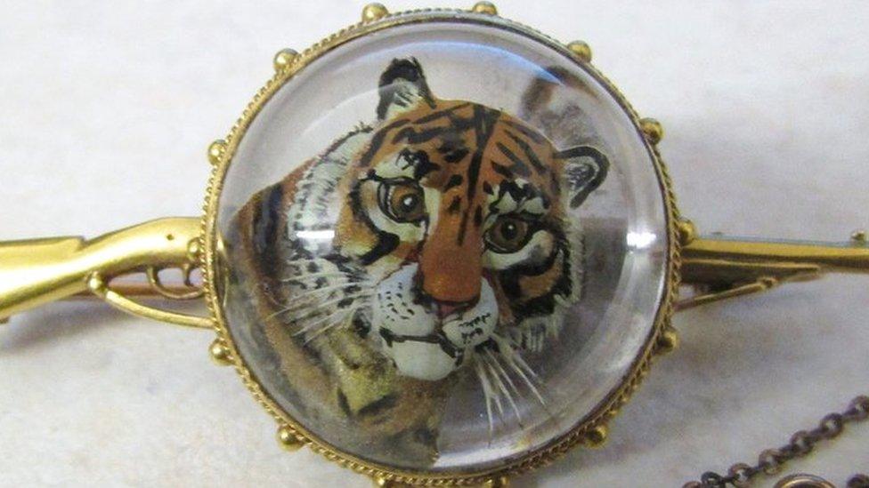 Tiger brooch