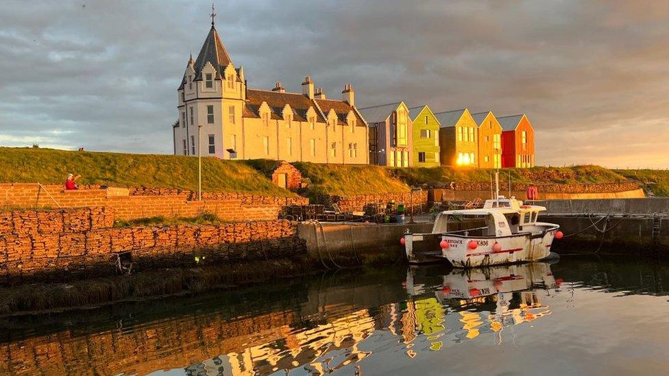 John O'Groats in sunshine